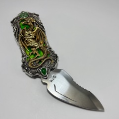 Fantasy Knife - Green Dragon